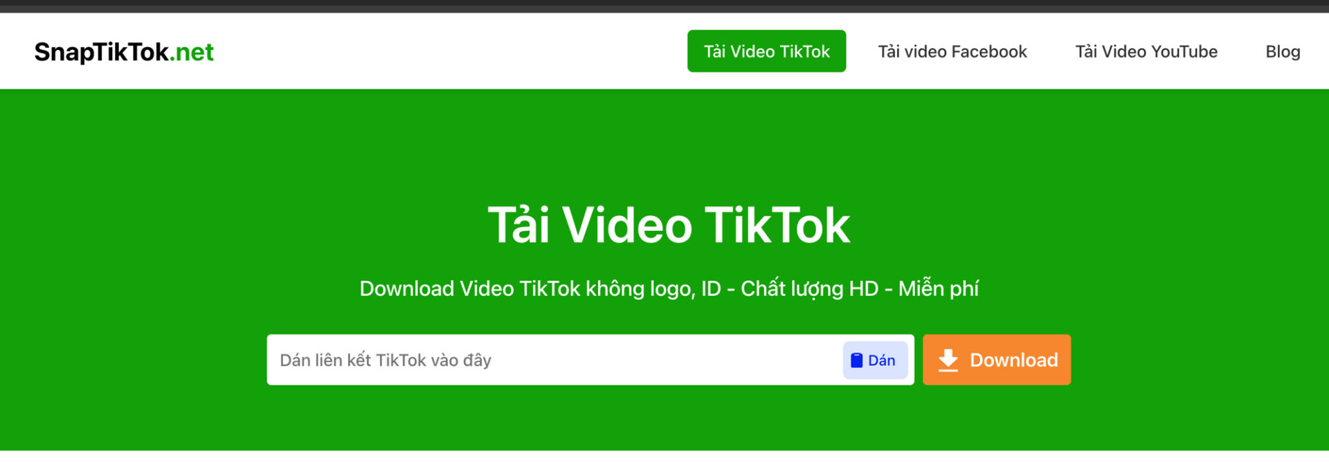 Access SnapTikTok website to download videos
